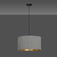 Emibig HILDE 1-lichts hanglamp - Grijs fluweel - Mooier Thuis