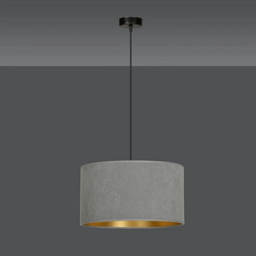 HILDE 1-lichts hanglamp - Grijs fluweel