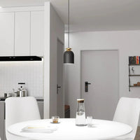 TARGET 1-lichts hanglamp - Zwart met gouden accent - afbeelding 2