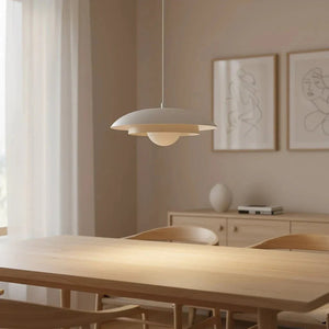SKIN 1-light pendant lamp – mocha/white
