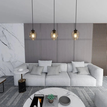 ISTAR 1-lichts hanglamp - Amber glas