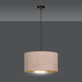 HILDE 1-lichts hanglamp - Roze fluweel hanglamp met lampenkap - bestellen bij Mooier Thuis