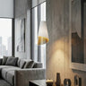 Moda hanglamp textiel 1-lichts wit goud hanglamp met lampenkap - sfeervol in een Modern interieur