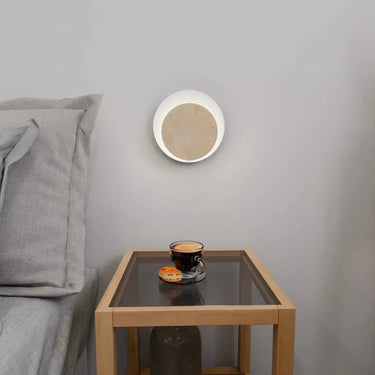 CIRCLE 1-lichts wandlamp - Wit frame