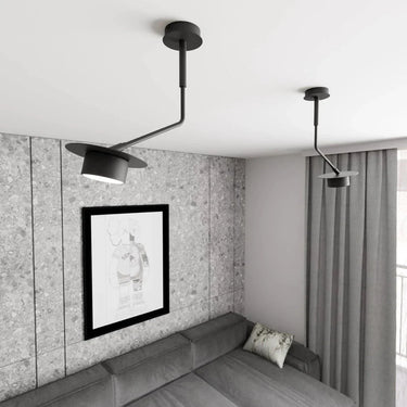 MIZU 1-lichts plafondlamp - Zwart