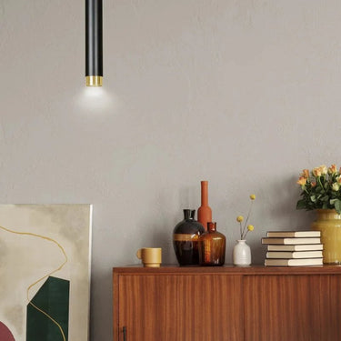 KIBO 1-lichts hanglamp - Zwart Goud