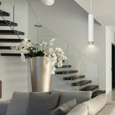 KIBO 1-lichts hanglamp - Wit met goud