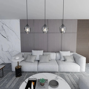 ISTAR 1-lichts hanglamp - Smoked glas