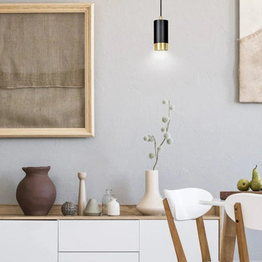 FUMIKO 1-lichts hanglamp - Zwart Goud