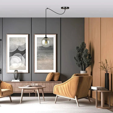 GIGI 1-lichts hanglamp - Smoked glas