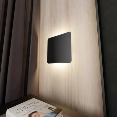 FORM 1-lichts wandlamp - Zwart vierkant