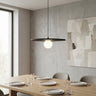 Calma hanglamp wit glas 1-lichts zwart hanglamp met lampenkap - bestellen bij Mooier Thuis