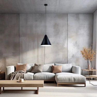 REBEL 1-lichts hanglamp - Zwart wit