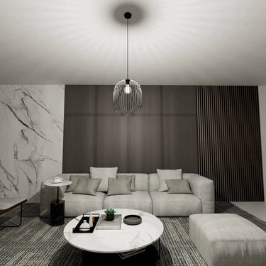 ONYX 1-lichts hanglamp - Zwart metaal