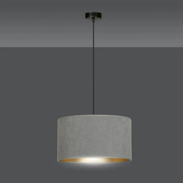 HILDE 1-lichts hanglamp - Grijs fluweel