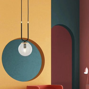 GLAM 1-lichts hanglamp – Transparant/zwart