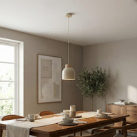 Vigo hanglamp hout 1-lichts mokka