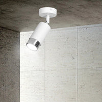 HIRO 1-lichts plafondspot - Wit met chroom plafondspots & spotbalken - afbeelding 5