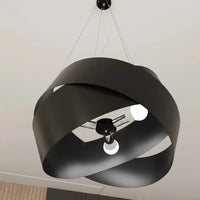 Emibig VIENO 2-lichts hanglamp - Zwart metaal