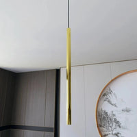 SELTER 1-lichts hanglamp - Goud hanglamp met buisvorm - afbeelding 5