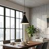 Zero hanglamp hout 1-lichts zwart hanglamp met lampenkap - afbeelding 6