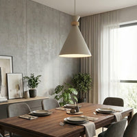 Zero hanglamp hout 1-lichts mokka hanglamp met lampenkap - afbeelding 6