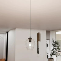 ISTAR 1-lichts hanglamp - Helder glas hanglamp met ronde bol - afbeelding 6