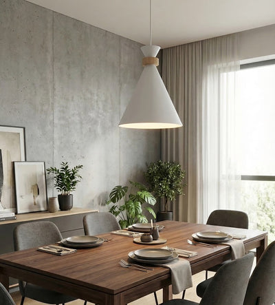 Zero pendant lamp wood 1-light white