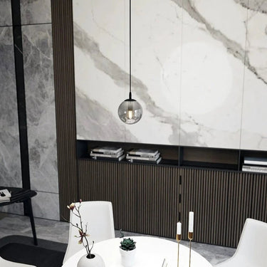 COSMO 1-lichts hanglamp - Smoked glas