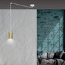 TRAKER 1-lichts hanglamp - Wit goud frame hanglamp met lampenkap - afbeelding 7