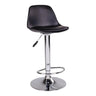 Set van 2 - Trondheim Barkruk - kunstleer zwart - 39 cm breed - Mooier Thuis