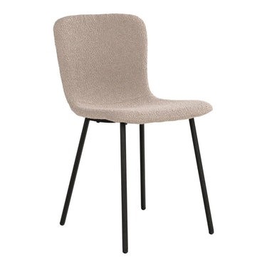 Set van 2 - Eetkamerstoel Halden - Bouclé Beige