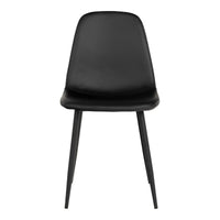 House of Nordic Set van 2 - Eetkamerstoel Stockholm - Kunstleer Zwart