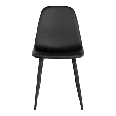 Set van 2 - Eetkamerstoel Stockholm - Kunstleer Zwart