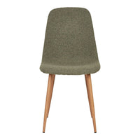 House of Nordic Set van 2 - Eetkamerstoel Stockholm - Bouclé Donkergroen