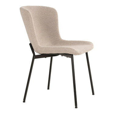 2er-Set – Maceda Esszimmerstuhl – Bouclé Beige