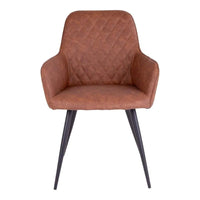 House of Nordic Set van 2 - Eetkamerstoel Harbo - Kunstleer Cognac