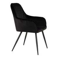 House of Nordic Set van 2 - Eetkamerstoel Harbo - Velvet Zwart - Mooier Thuis