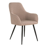 Set van 2 - Eetkamerstoel Harbo - Bouclé Beige - Mooier Thuis