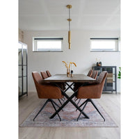 House of Nordic Eetkamerstoel Harbo - Draaibaar - Kunstleer Cognac - Mooier Thuis