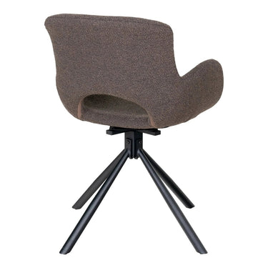 Set van 2 - Eetkamerstoel Amorim - Draaibaar - Bouclé Mushroom