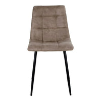 House of Nordic Set van 2 - Eetkamerstoel Middelfart - Microvezel Lichtbruin