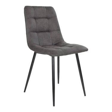 Set van 2 - Eetkamerstoel Middelfart - Microvezel Grijs