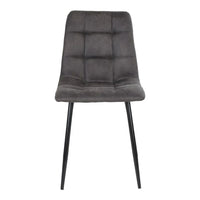 House of Nordic Set van 2 - Eetkamerstoel Middelfart - Microvezel Grijs