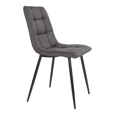 Set van 2 - Eetkamerstoel Middelfart - Microvezel Grijs