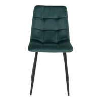House of Nordic Set van 2 - Eetkamerstoel Middelfart - Velvet Donkergroen