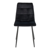 House of Nordic Set van 2 - Eetkamerstoel Middelfart - Velvet Zwart
