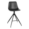 Set van 2 - Monaco Barkruk - Kunstleer zwart - 44 cm breed - Mooier Thuis