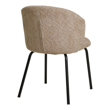 Set van 2 - Eetkamerstoel Safira - Bouclé Beige