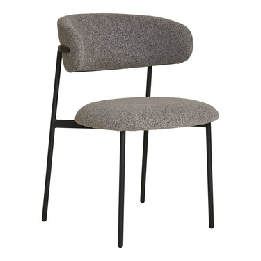 Set van 2 - Eetkamerstoel Mira - Bouclé Grijs